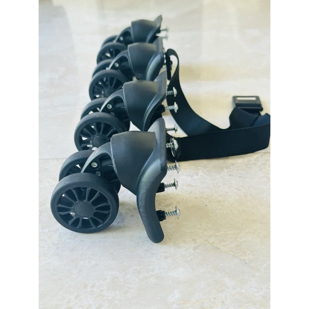OEM‎ Wheels Delsey Storm Plus Spinner Set of 4 Double Wheels From Large Suitcase